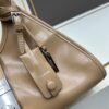 PRADA New Arrival Shoulder Bag (Full Leather Series) - Premium Top-Grain Oil-Waxed Calfskin, Adjustable Handle, Detachable Keychain, Zipper & Lock Closure