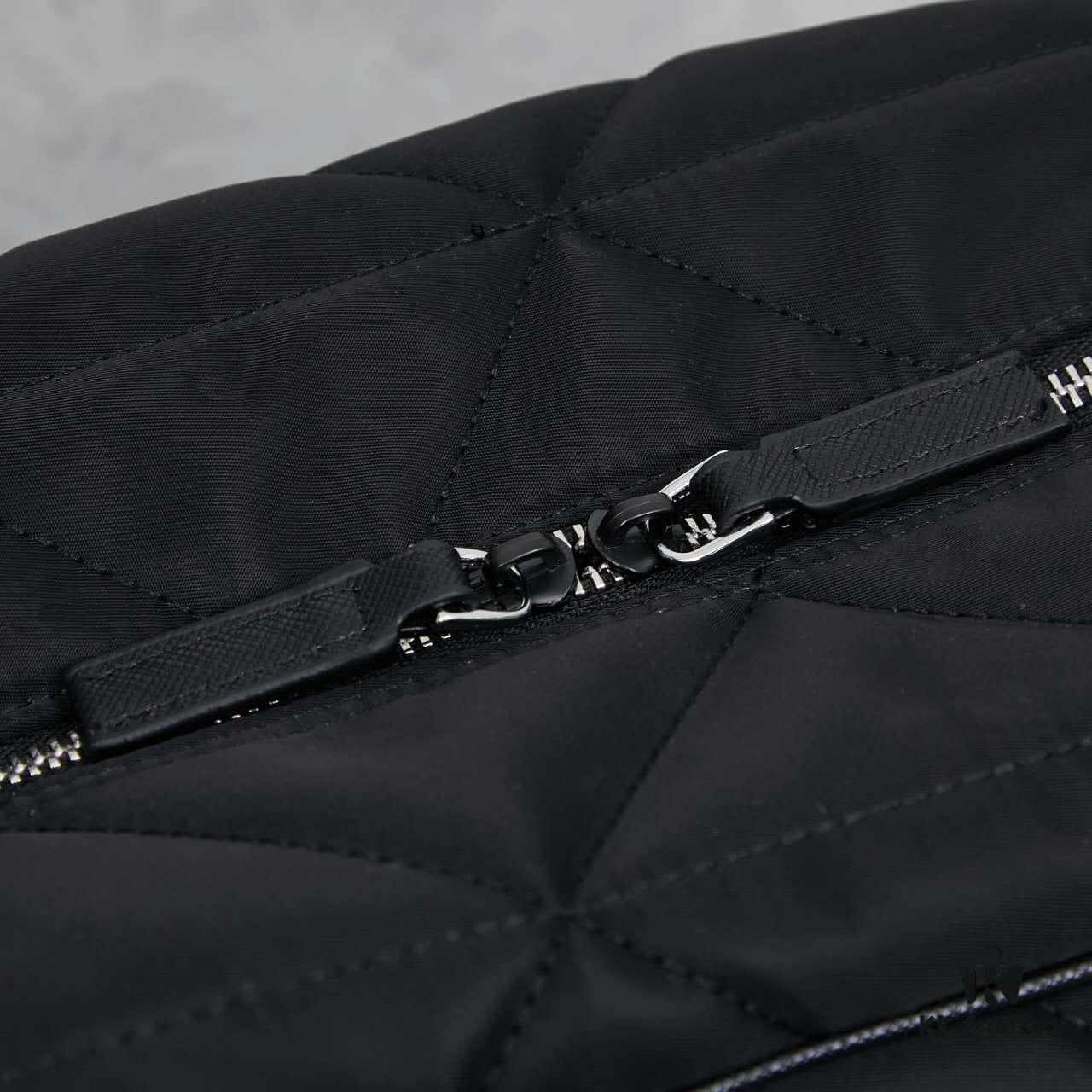 Prada New Re-Nylon Travel Bag for Men and Women – Quilted Recycled Nylon with Iconic Design