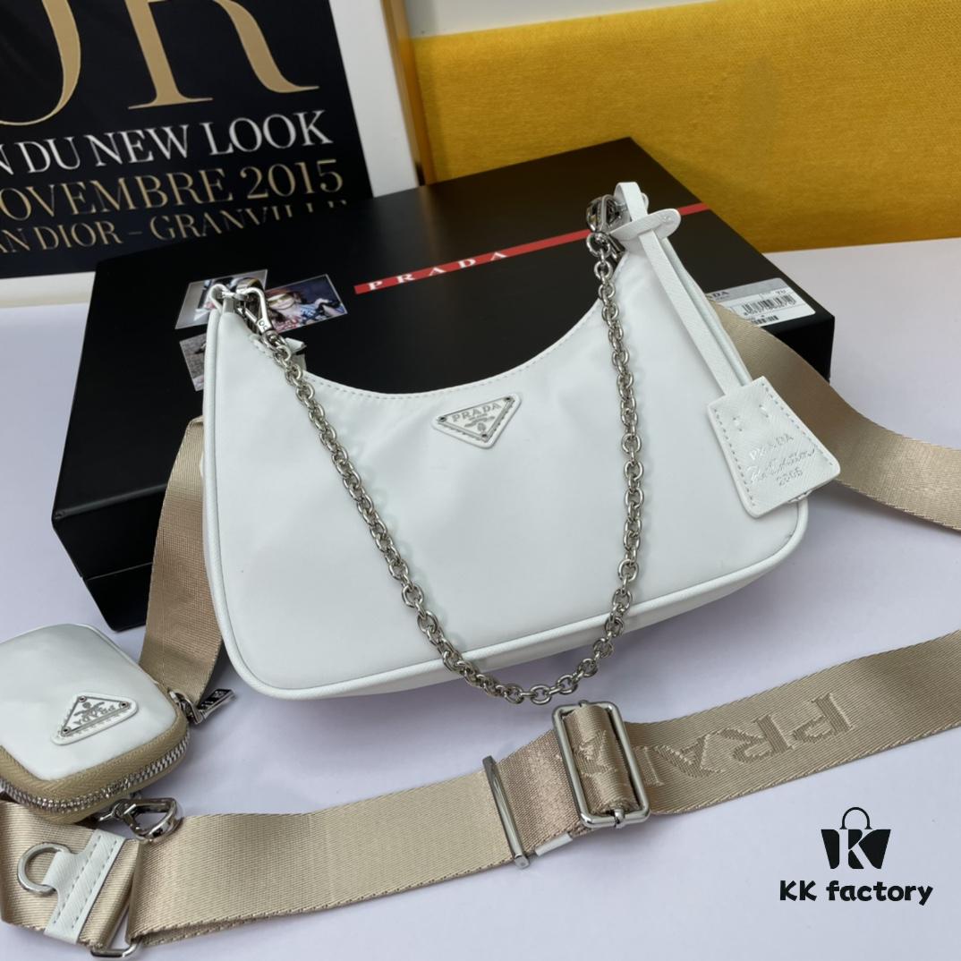 Top Quality Original Order Prada New Nylon Hobo Bag with Box - 1BH204