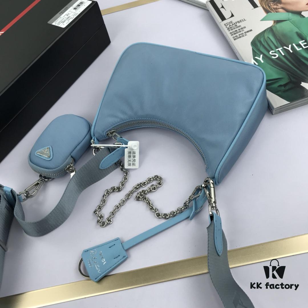 Top Quality Replica Prada New Nylon Hobo Bag with Box - 1BH204