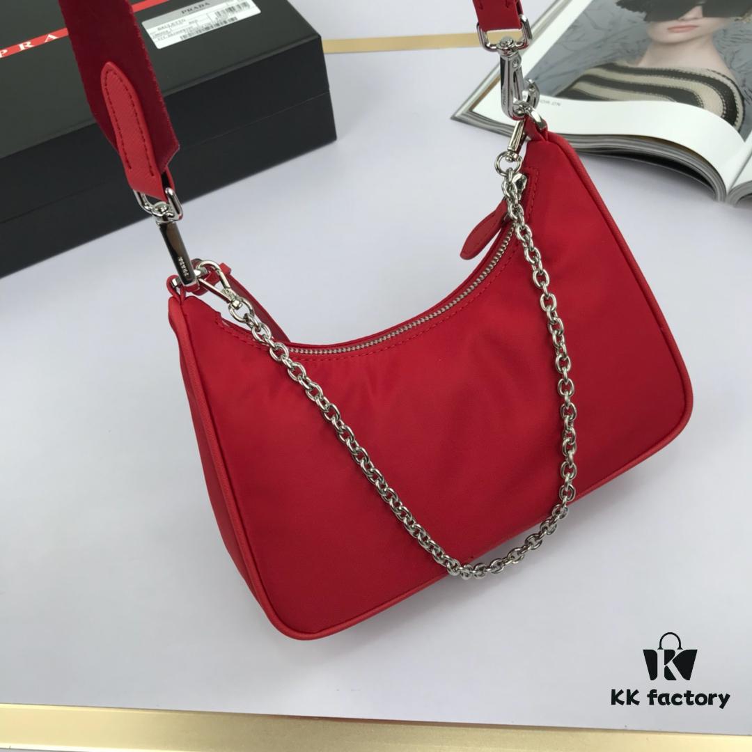 Top-Quality Original Design Prada New Nylon Hobo Bag with Box - 1BH204