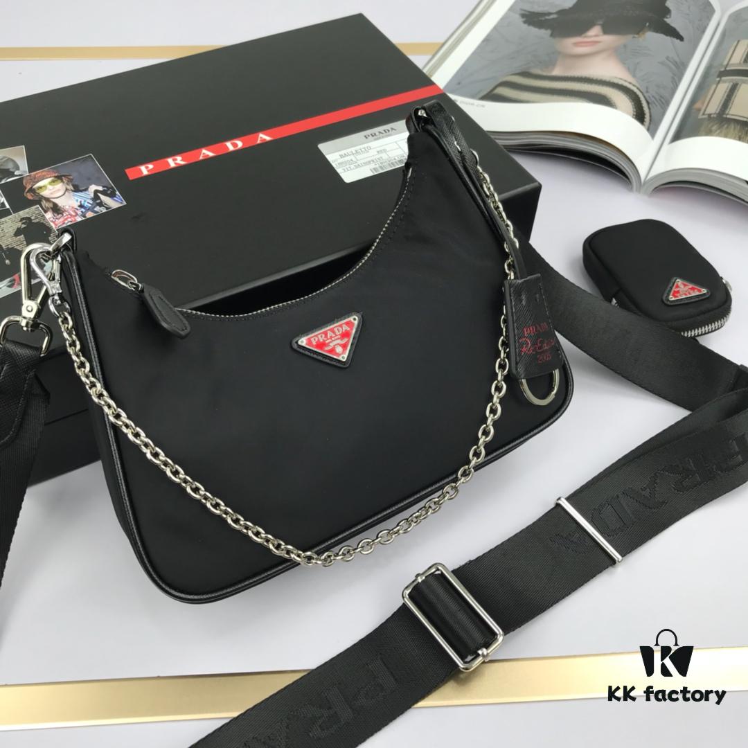 Top Quality Replica Prada New Nylon Hobo Bag with Box - 1BH204