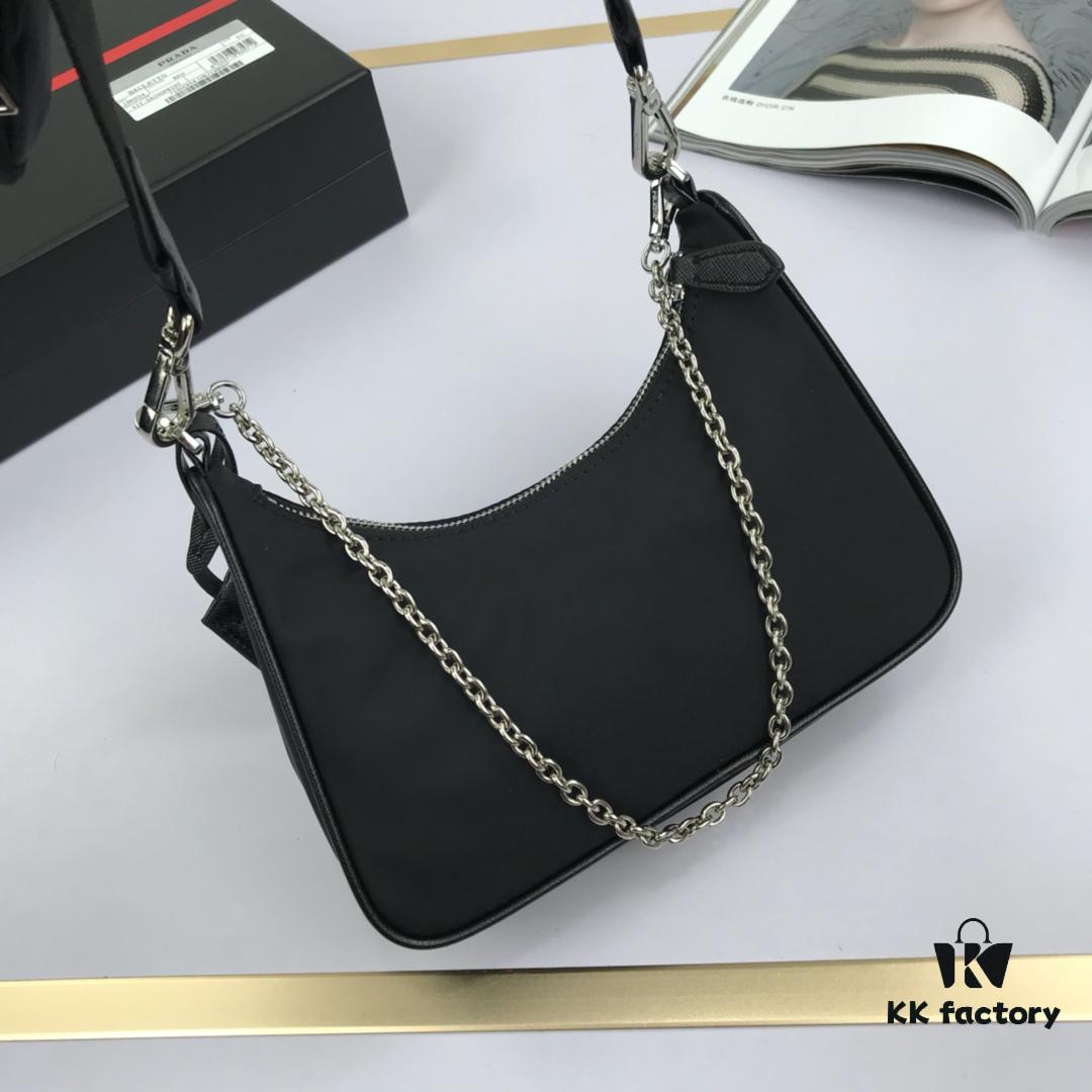 Top Quality Replica Prada New Nylon Hobo Bag with Box - 1BH204