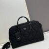 Prada New Re-Nylon Travel Bag for Men and Women – Quilted Regenerated Nylon with Iconic Design
