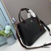 PRADA 2756# Original Top Layer Cross-Texture Cowhide Handbag