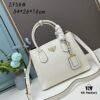 PRADA 2756# Original Top Layer Cross-Grain Calfskin, Exquisite Craftsmanship, Smooth Edging, Soft and High-Quality, Classic Shopping Tote with Long Shoulder Strap 34*26*16cm