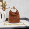 P Brand New Suede Bucket Bag with Box Packaging