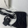 PRADA Imported Parachute Fabric with Leather Trim