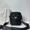 PRADA Imported Parachute Fabric with Leather Trim