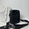 PRADA Imported Parachute Fabric with Leather Trim