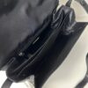 PRADA Small Size Genuine Leather Trim Imported Parachute Fabric Bag