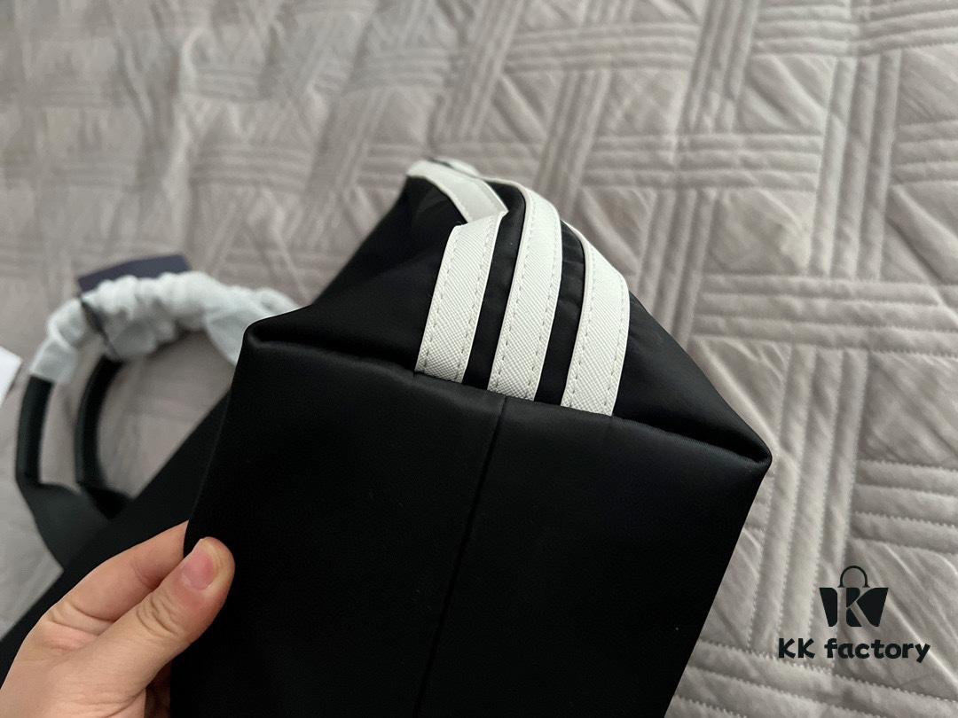 Prada x Adidas Collaborative Bag 40*38cm - Perfect for Travel or Gym