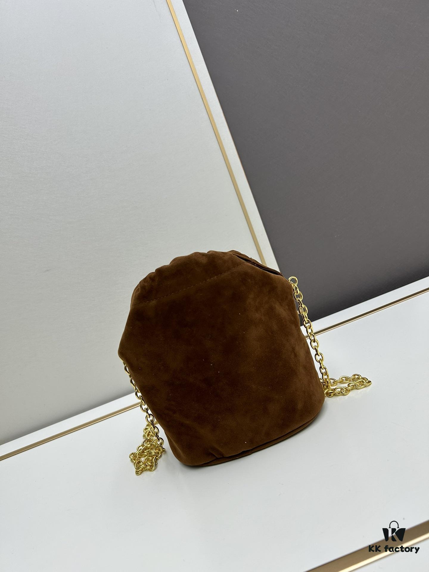 P Brand New Suede Bucket Bag