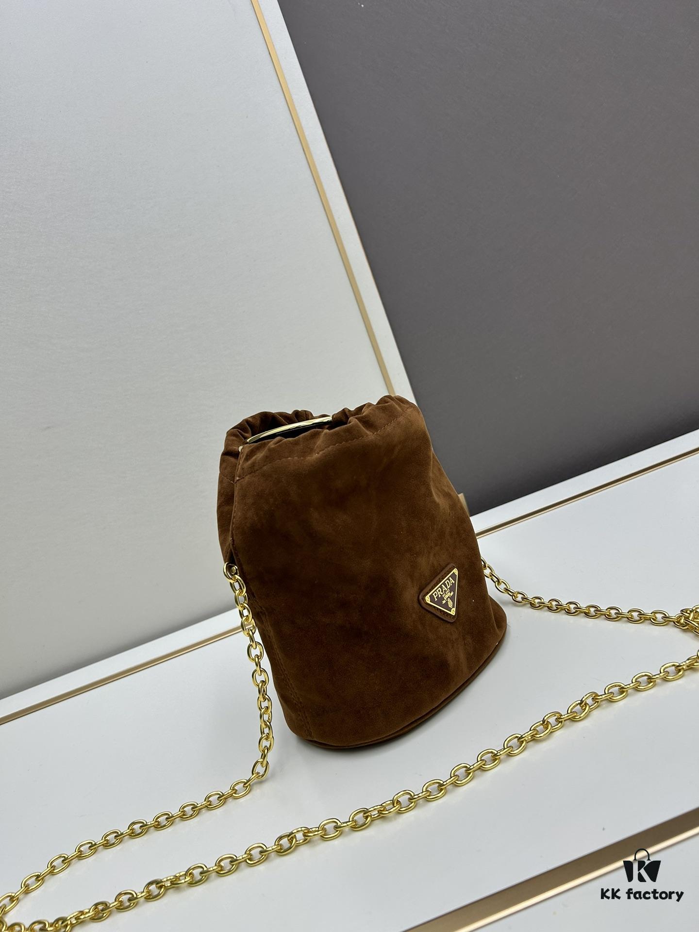 P Brand New Suede Bucket Bag