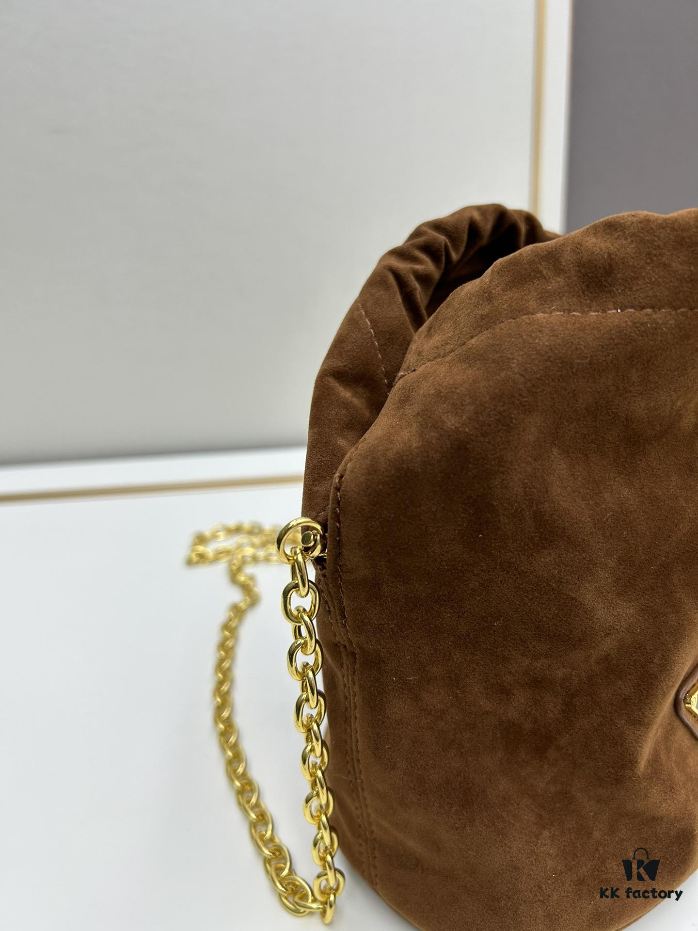 P Brand New Suede Bucket Bag