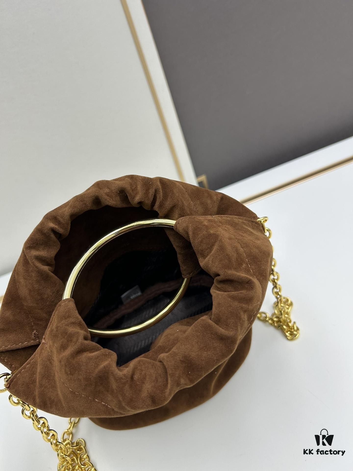 P Brand New Suede Bucket Bag