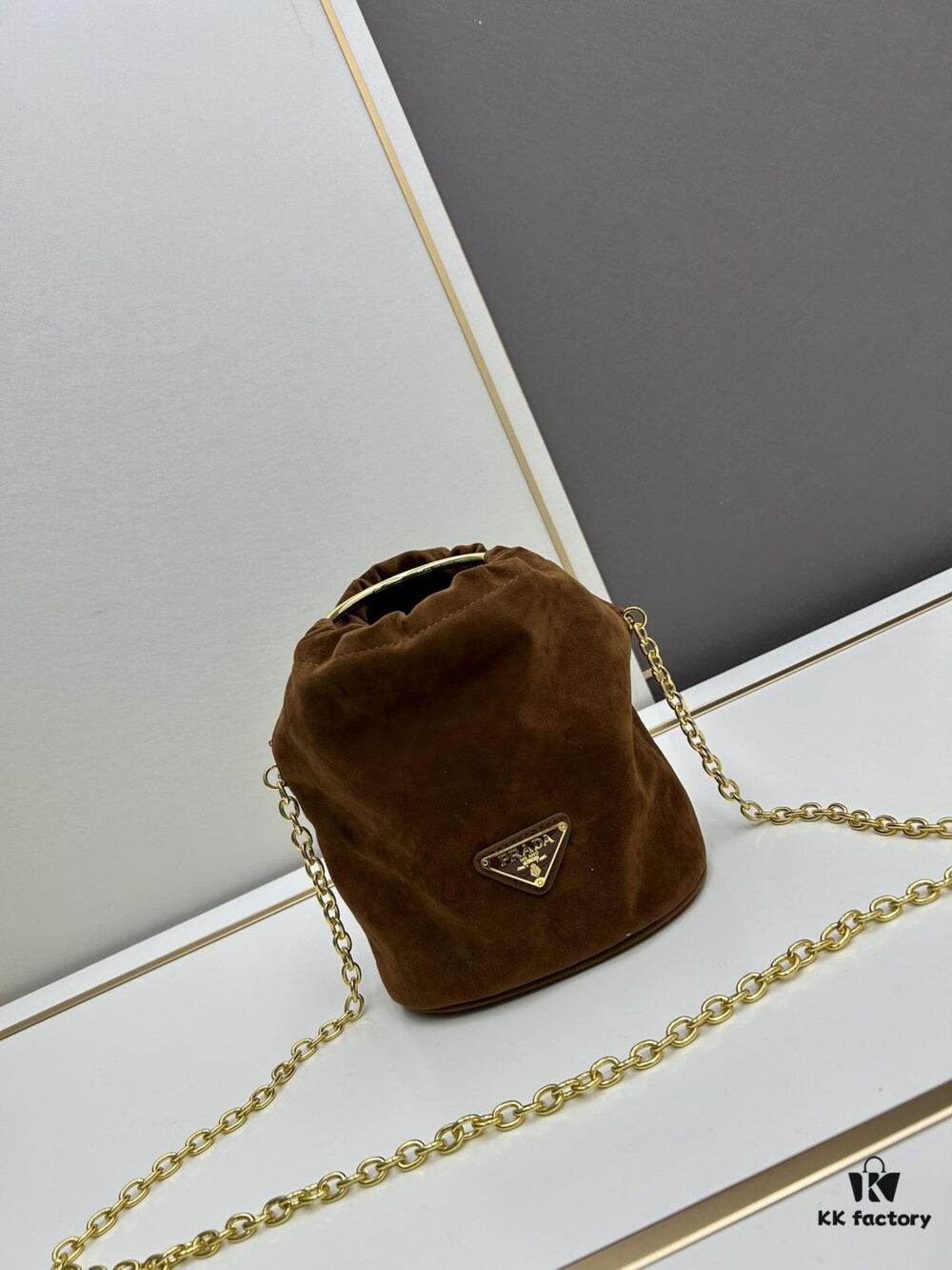 P Brand New Suede Bucket Bag