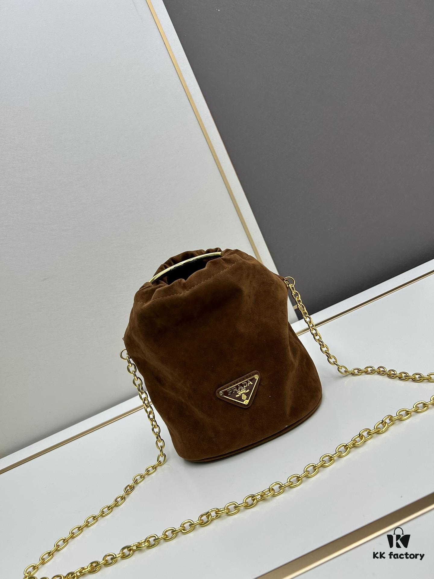 P Brand New Suede Bucket Bag
