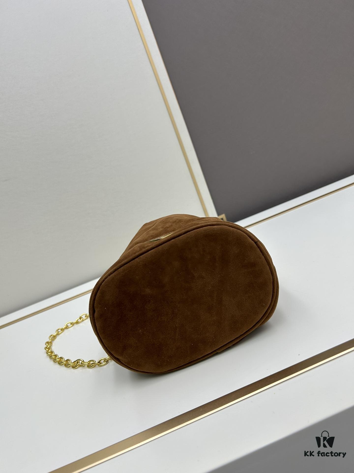 P Brand New Suede Bucket Bag