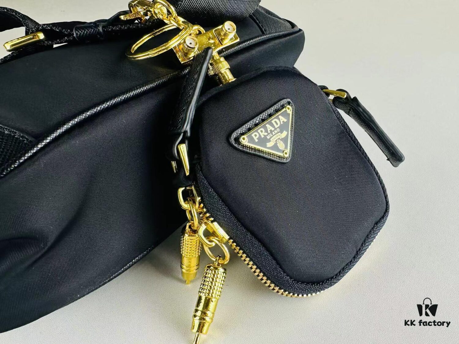 PRADA Re-edition 2005 Robot Charm Bag with Box