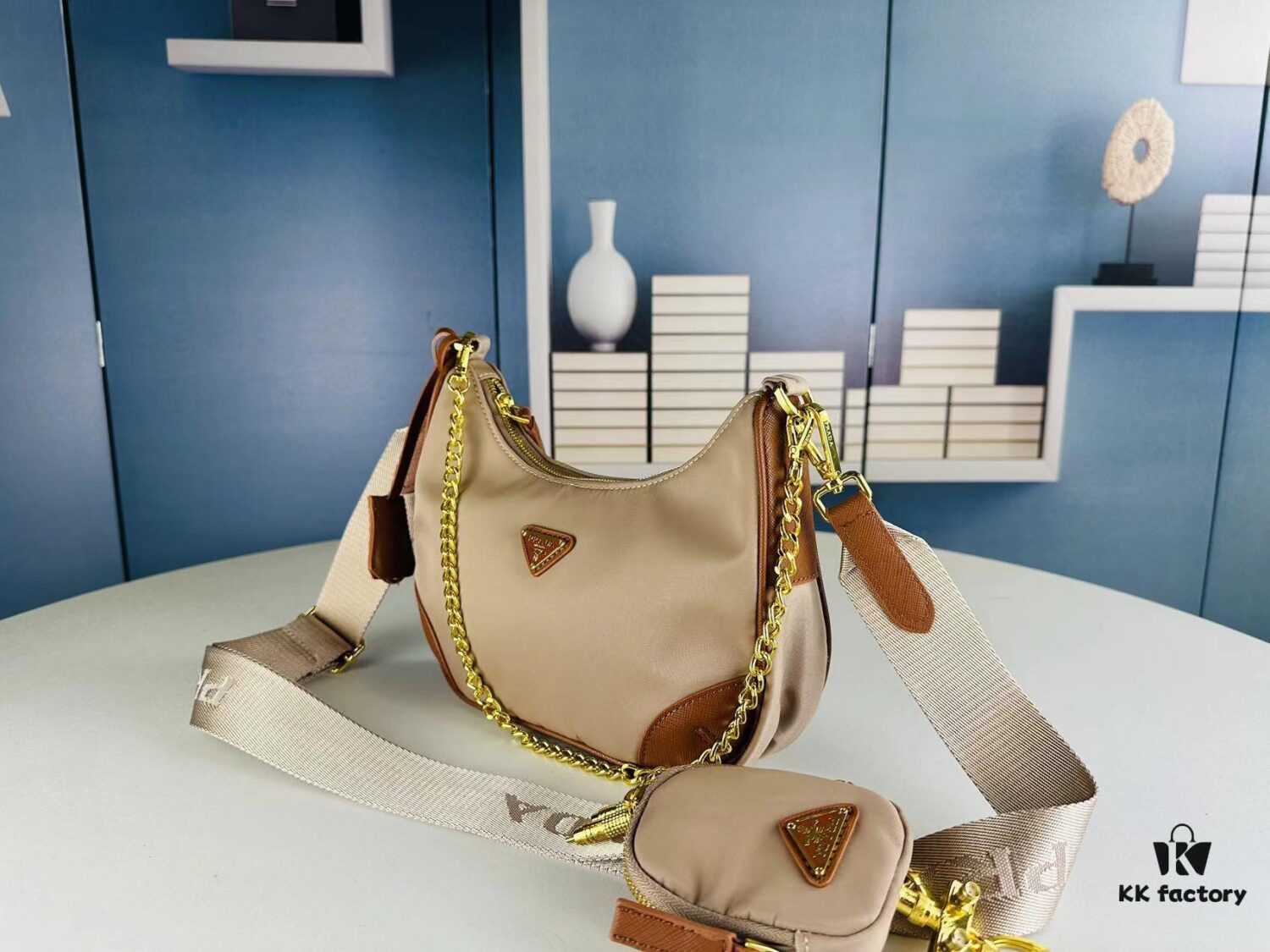 PRADA Re-edition 2005 Robot Charm Bag with Box