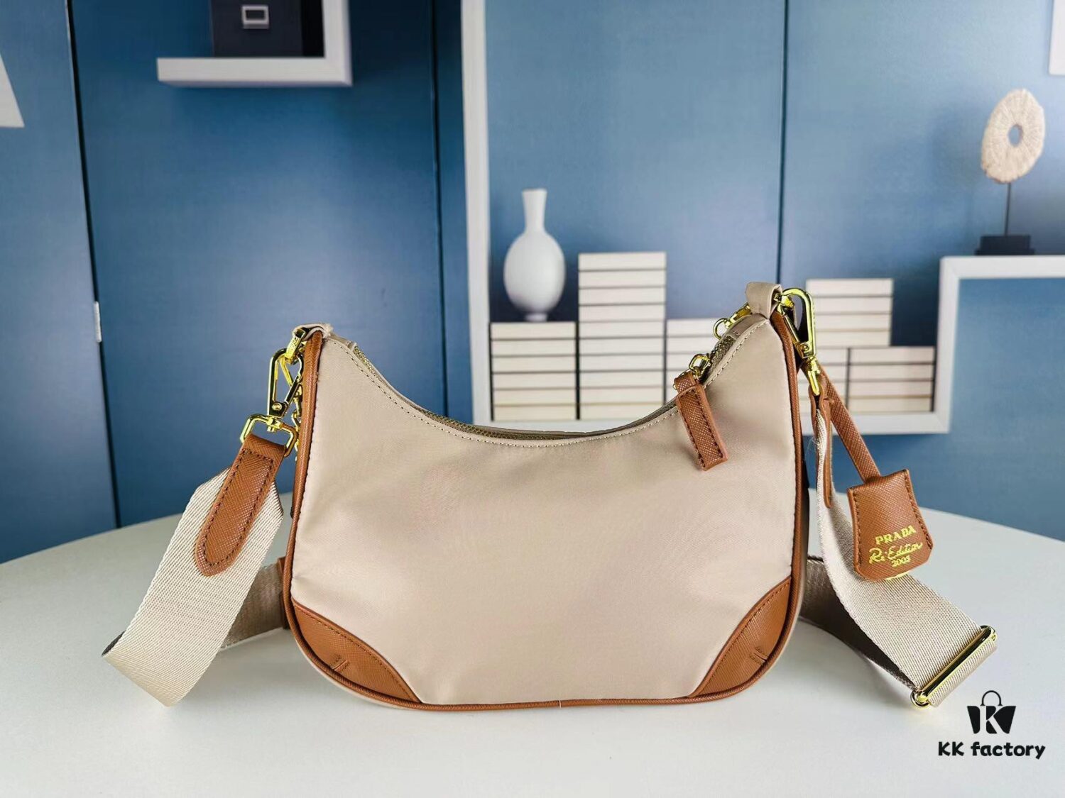 PRADA Re-edition 2005 Robot Charm Bag with Box