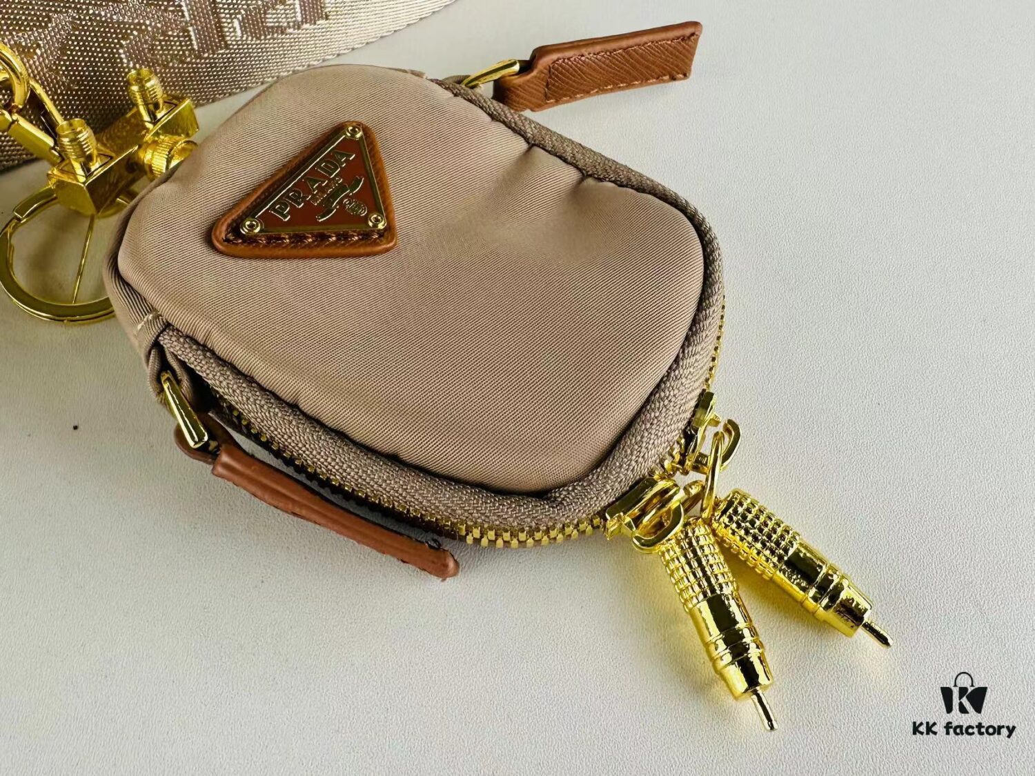 PRADA Re-edition 2005 Robot Charm Bag with Box