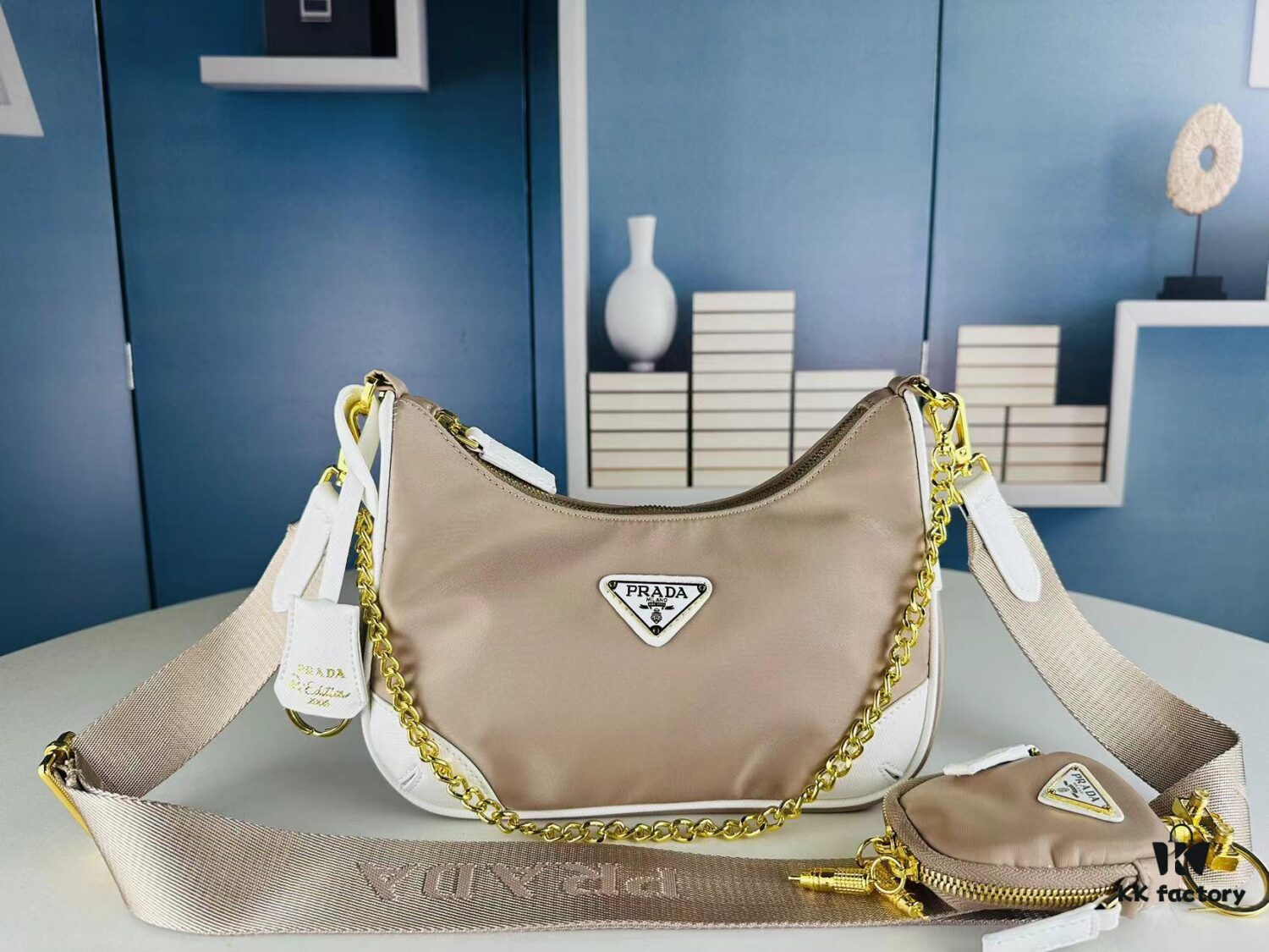 PRADA Re-edition 2005 Robot Charm Bag with Box