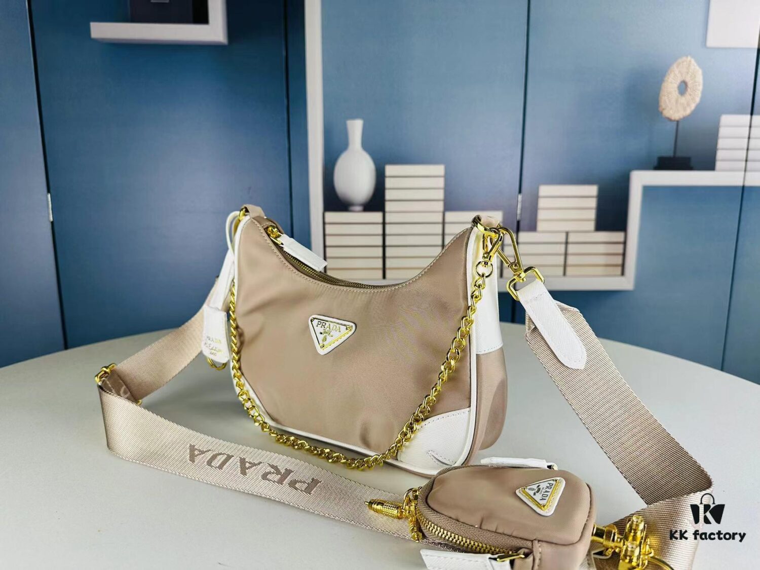 PRADA Re-edition 2005 Robot Charm Bag with Box