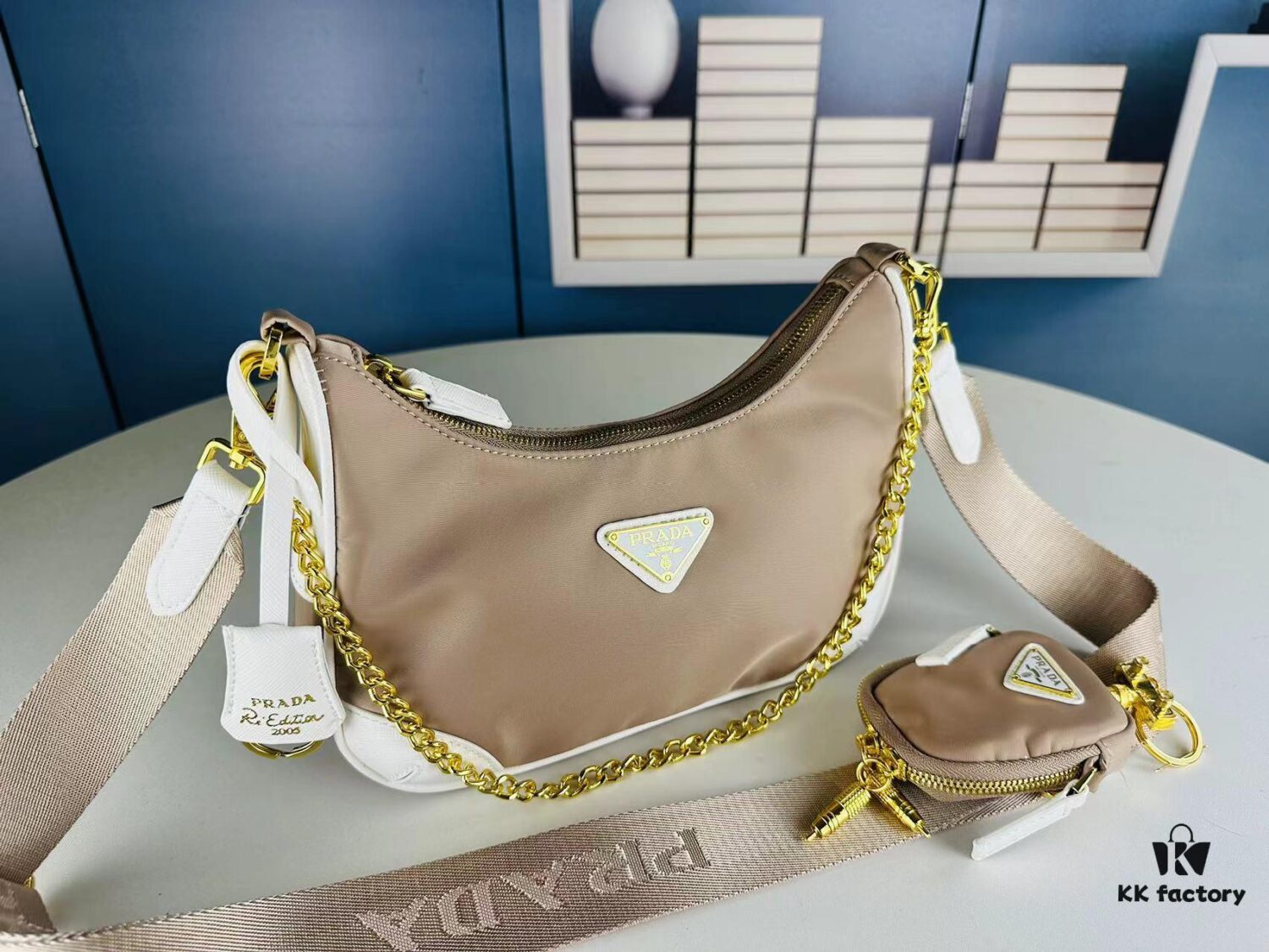 PRADA Re-edition 2005 Robot Charm Bag with Box