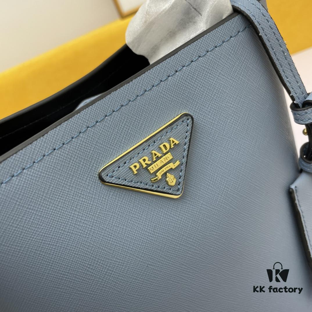 New Release Original Leather P Series 2019 Latest Model 1BA219 Prada Double Saffiano Cross-Grain Handbag