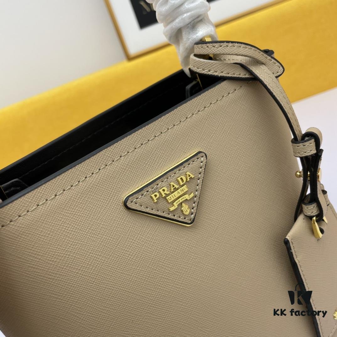 New Arrival Original Leather P Brand 2019 Latest Model 1BA219 Prada Double Saffiano Cross-Grain Handbag
