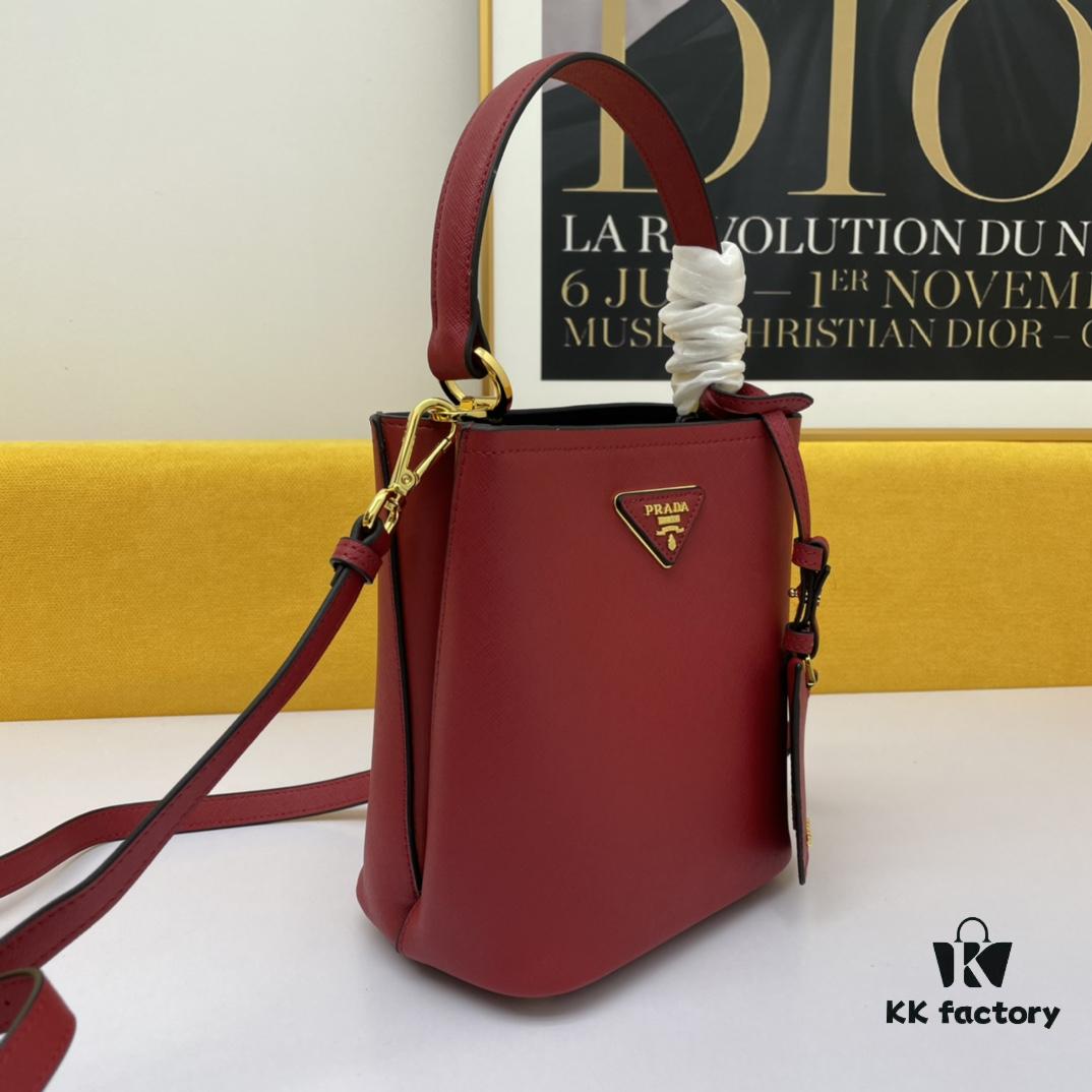 New Arrival Original Leather P Collection 2019 Latest Model 1BA219 Prada Double Saffiano Cross-Grain Handbag