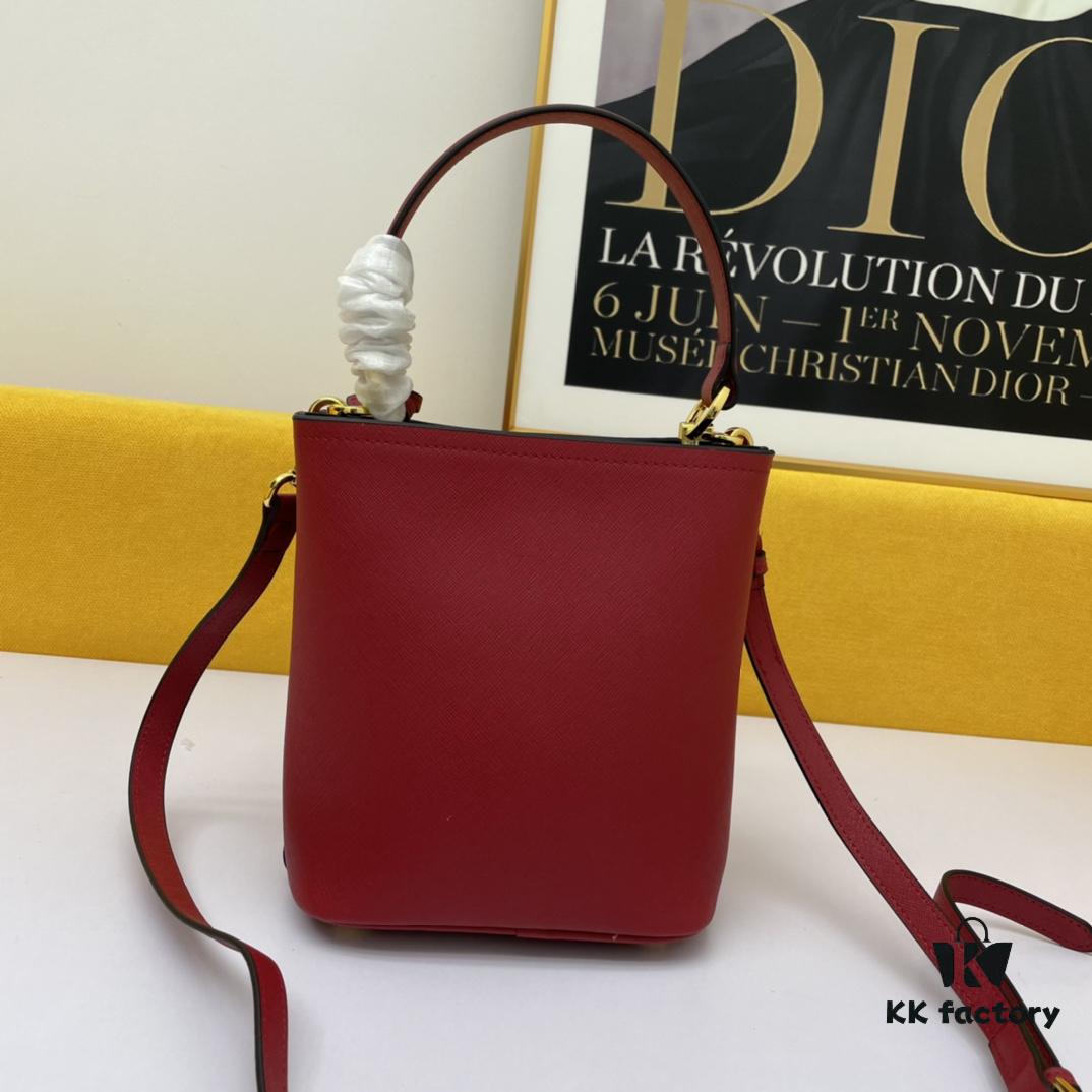 New Arrival Original Leather P Collection 2019 Latest Model 1BA219 Prada Double Saffiano Cross-Grain Handbag