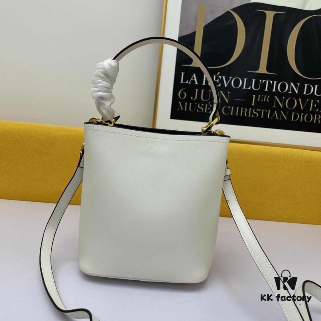 New Release Original Leather P'2019 Latest Model 1BA219 Prada Double Saffiano Cross-Grain Handbag