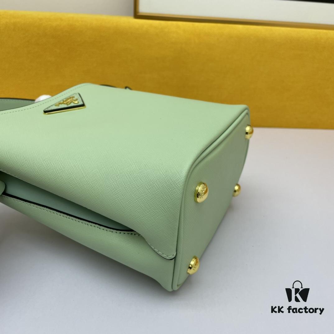 New Arrival Original Leather P Brand 2019 Latest Model 1BA219 Prada Double Saffiano Cross Texture Handbag