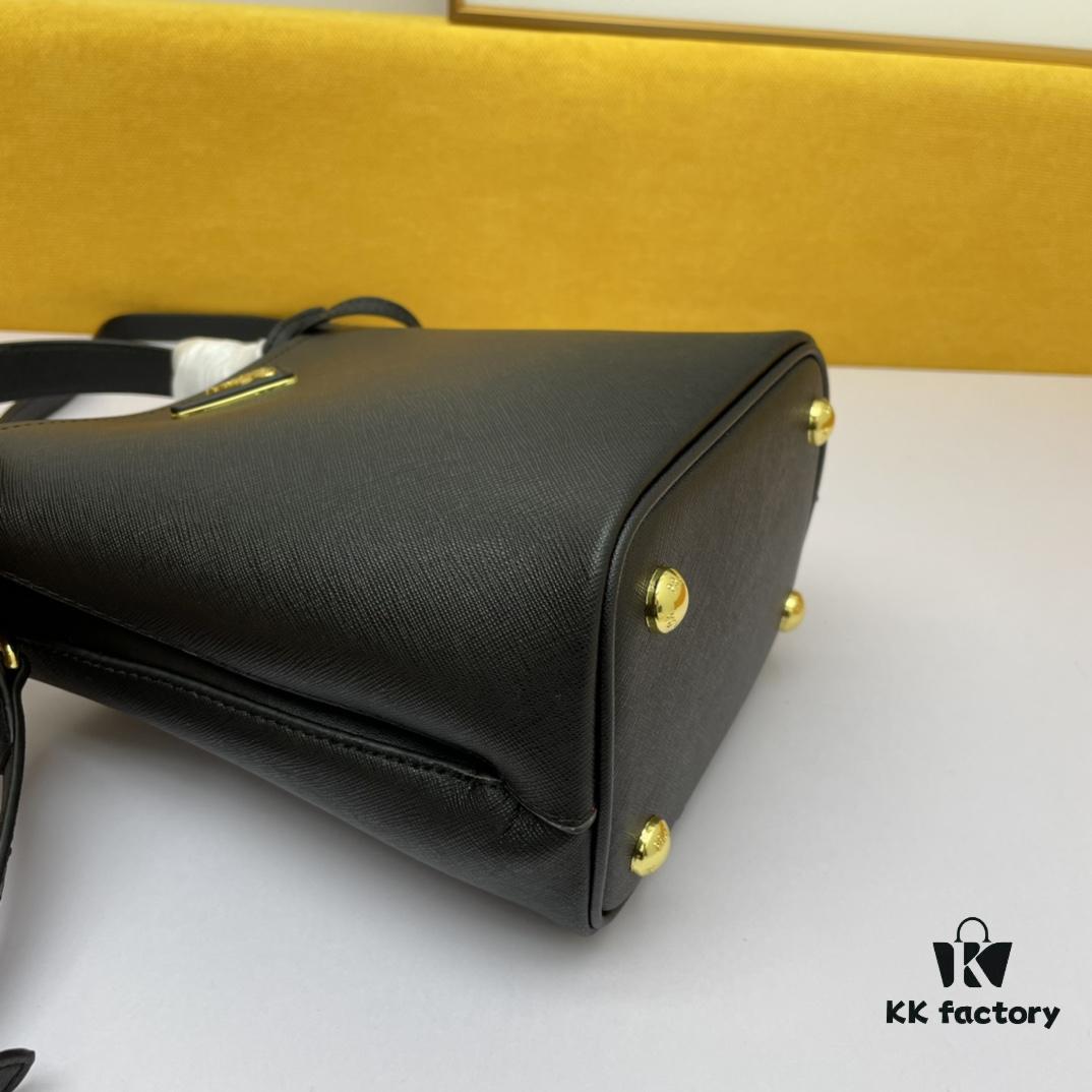 New Arrival Original Leather P Brand 2019 Latest Model 1BA219 Prada Double Saffiano Cross Grain Handbag