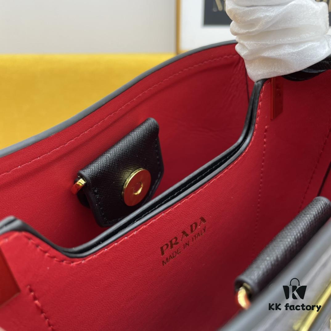 New Arrival Original Leather P Brand 2019 Latest Model 1BA219 Prada Double Saffiano Cross Grain Handbag