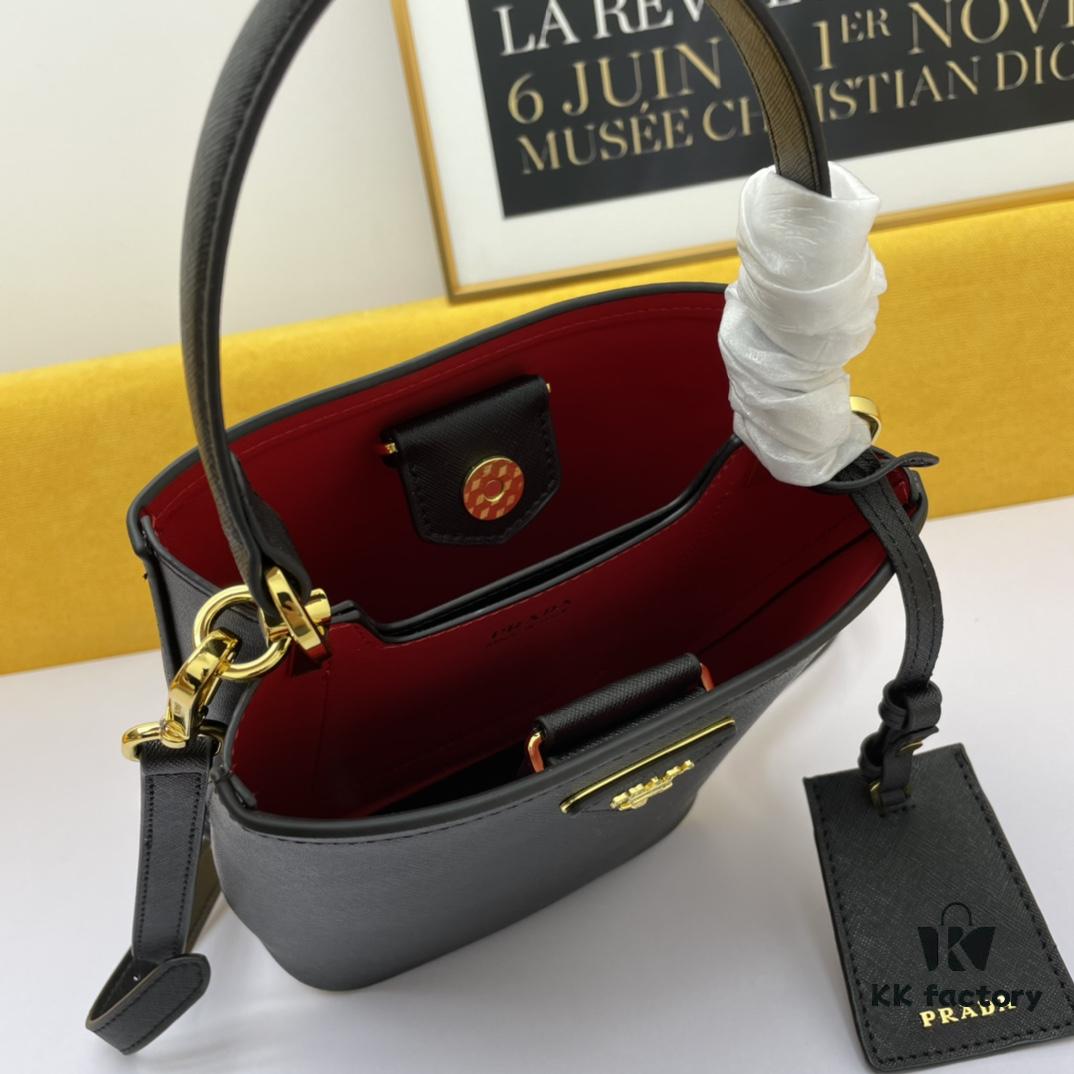New Arrival Original Leather P Brand 2019 Latest Model 1BA219 Prada Double Saffiano Cross Grain Handbag