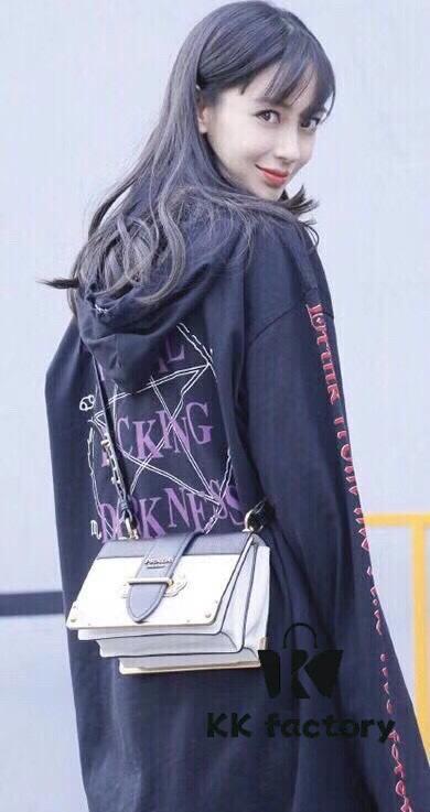 Authentic Top-Quality PRADA Women's Handbag 1BD045 20*14*8CM, Upgraded Hardware, Belgian Calfskin Leather