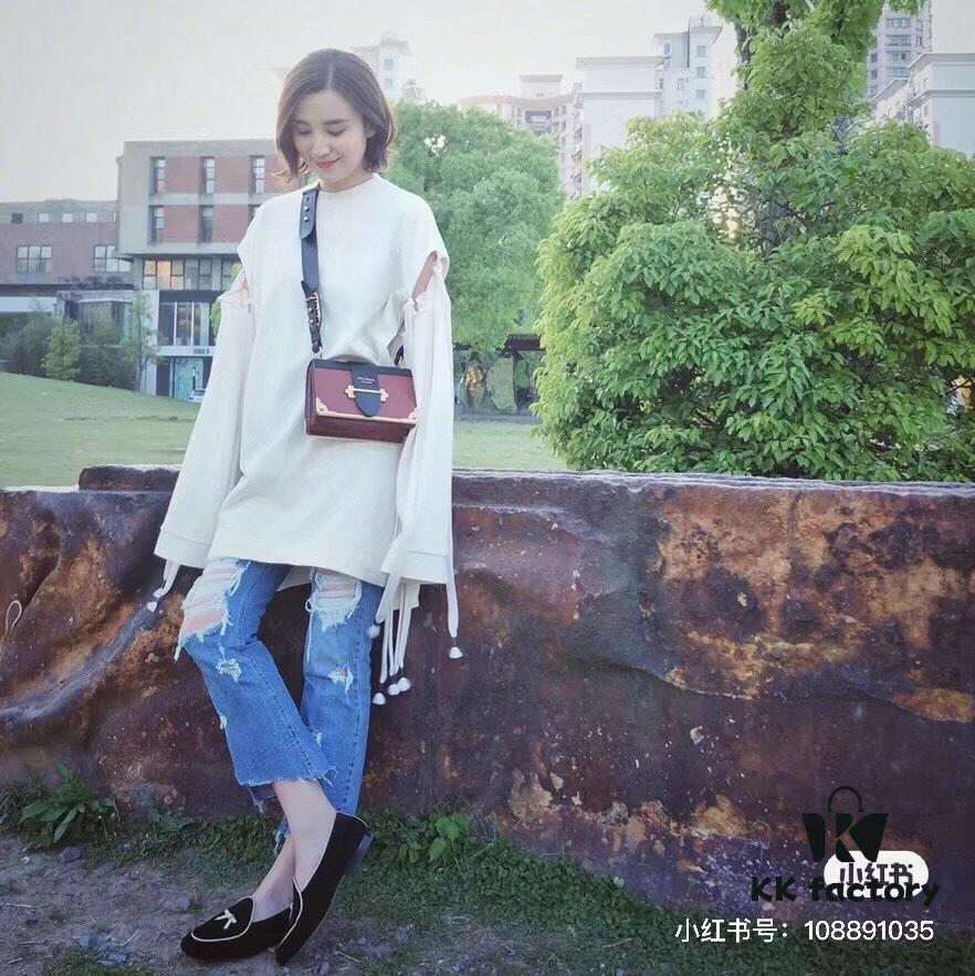 Authentic Top-Quality PRADA Women's Handbag 1BD045 20*14*8CM, Upgraded Hardware, Belgian Calfskin Leather