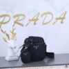Prada Latest Model! 2VH112 Modern Nylon Crossbody Bag with Detachable Pouch Charm and Spacious Interior Compartment