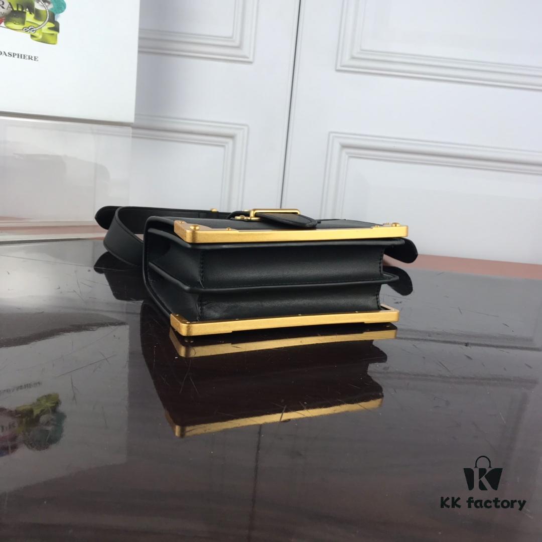 Authentic Top-Quality PRADA Handbag 1BD045 20*14*8CM - Upgraded Hardware, Belgian Calfskin, Full Leather Interior and Exterior