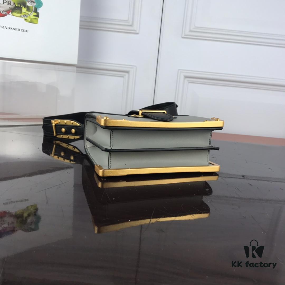 Authentic Top-Quality PRADA Women's Handbag 1BD045 20*14*8CM, Upgraded Hardware, Belgian Calfskin Leather