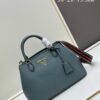 PRADA Classic Retro Handbag - Large Size, High-Quality Full-Grain Coarse Crispy Calfskin, Removable and Adjustable Strap, Multi-Way Carry (Handheld/Shoulder/Crossbody)