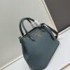 PRADA Classic Retro Handbag - Large Size, High-Quality Full-Grain Coarse Crispy Calfskin, Removable and Adjustable Strap, Multi-Way Carry (Handheld/Shoulder/Crossbody)