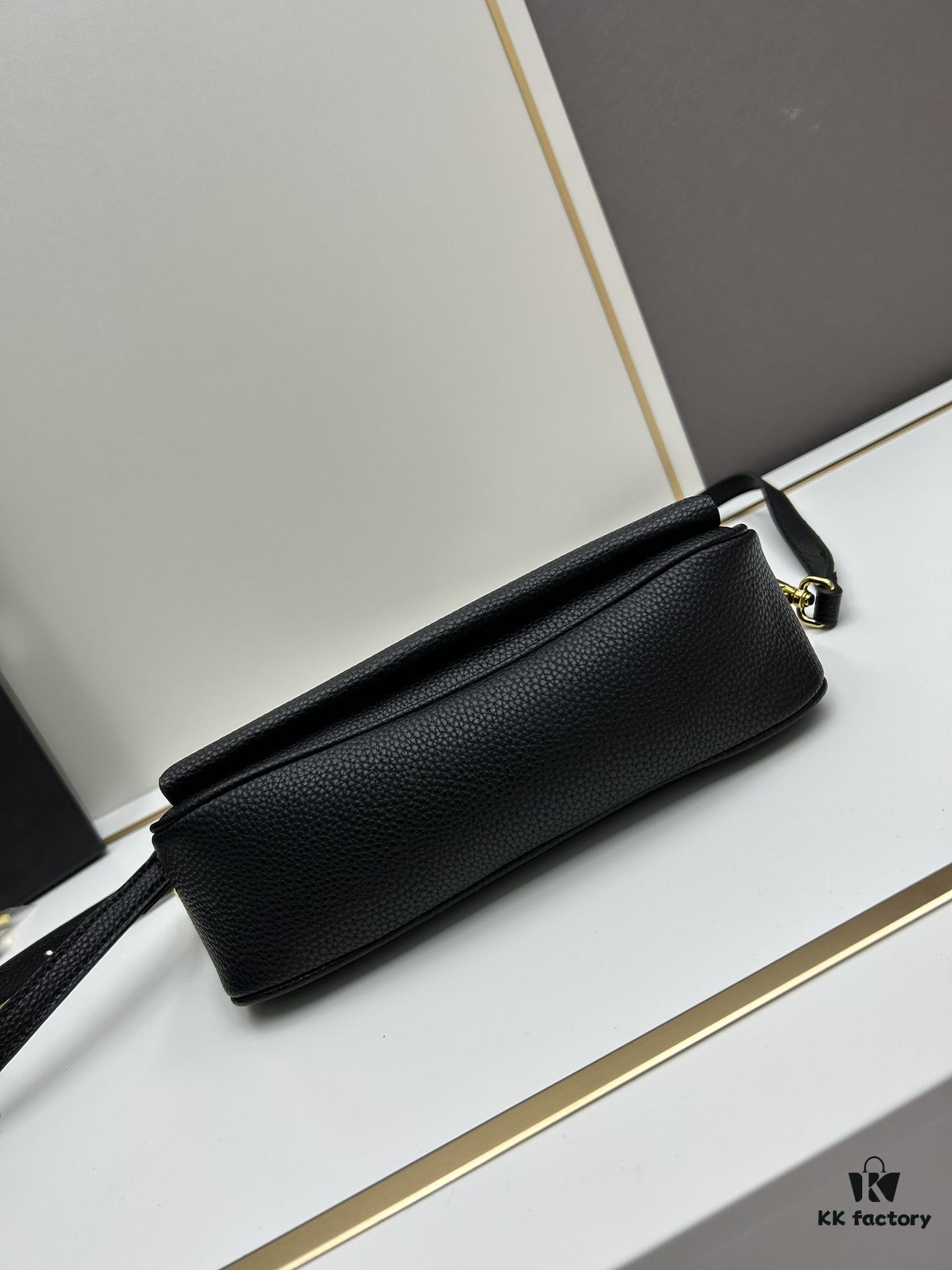 PRADA Flip Zip Champion Edition with Dual Shoulder Straps (Striped Wide Fabric Strap & Extended Leather Shoulder Pad)