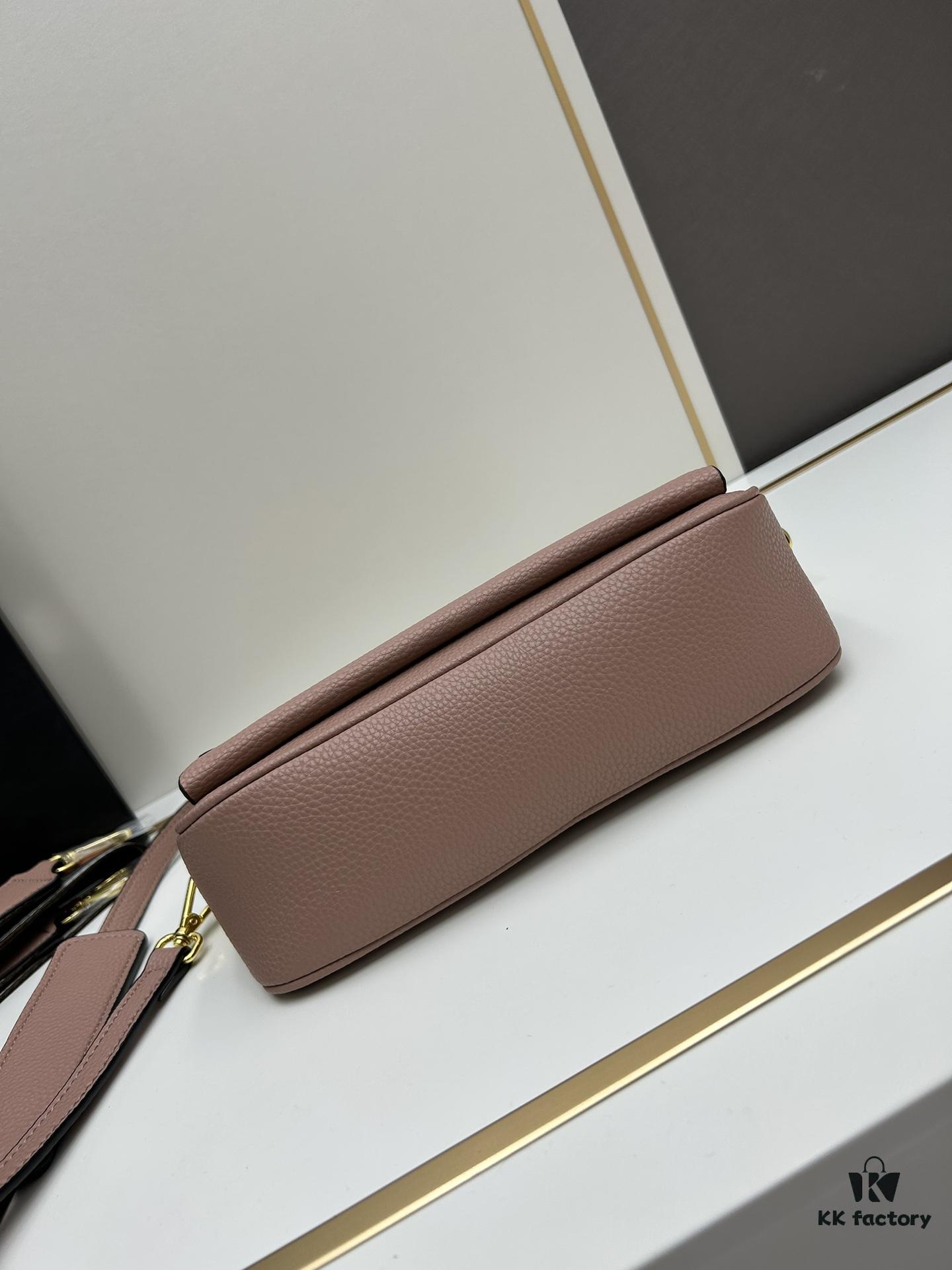 PRADA Flip Zip Champion Edition with Dual Shoulder Straps (Striped Wide Fabric Strap & Extended Leather Shoulder Pad)