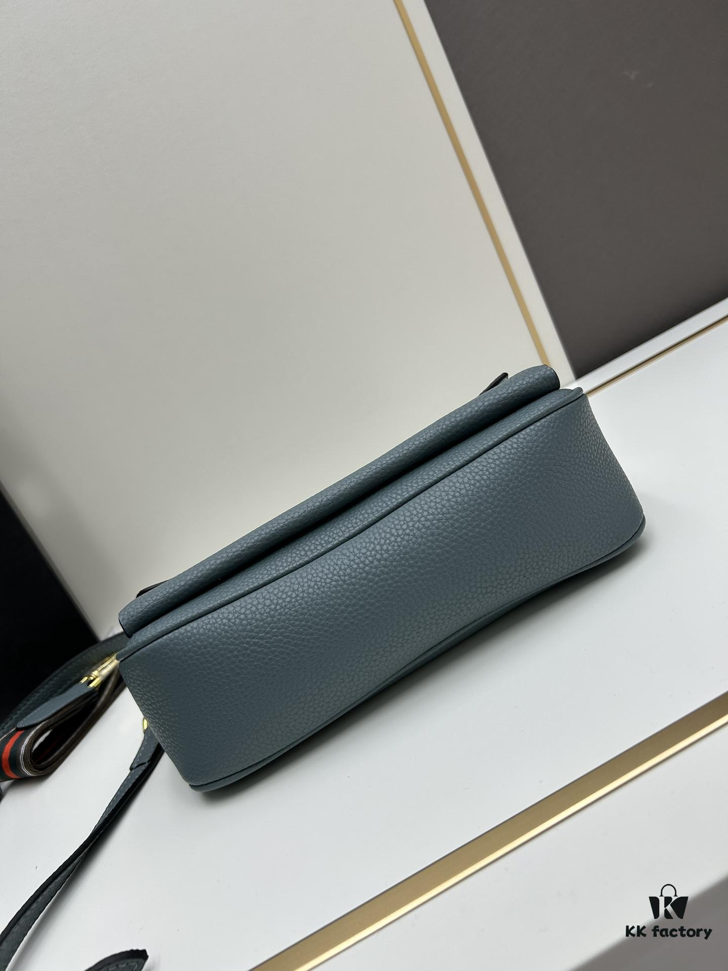 PRADA Flip Zip Champion Edition with Dual Shoulder Straps (Striped Wide Fabric Strap & Extended Leather Shoulder Pad)