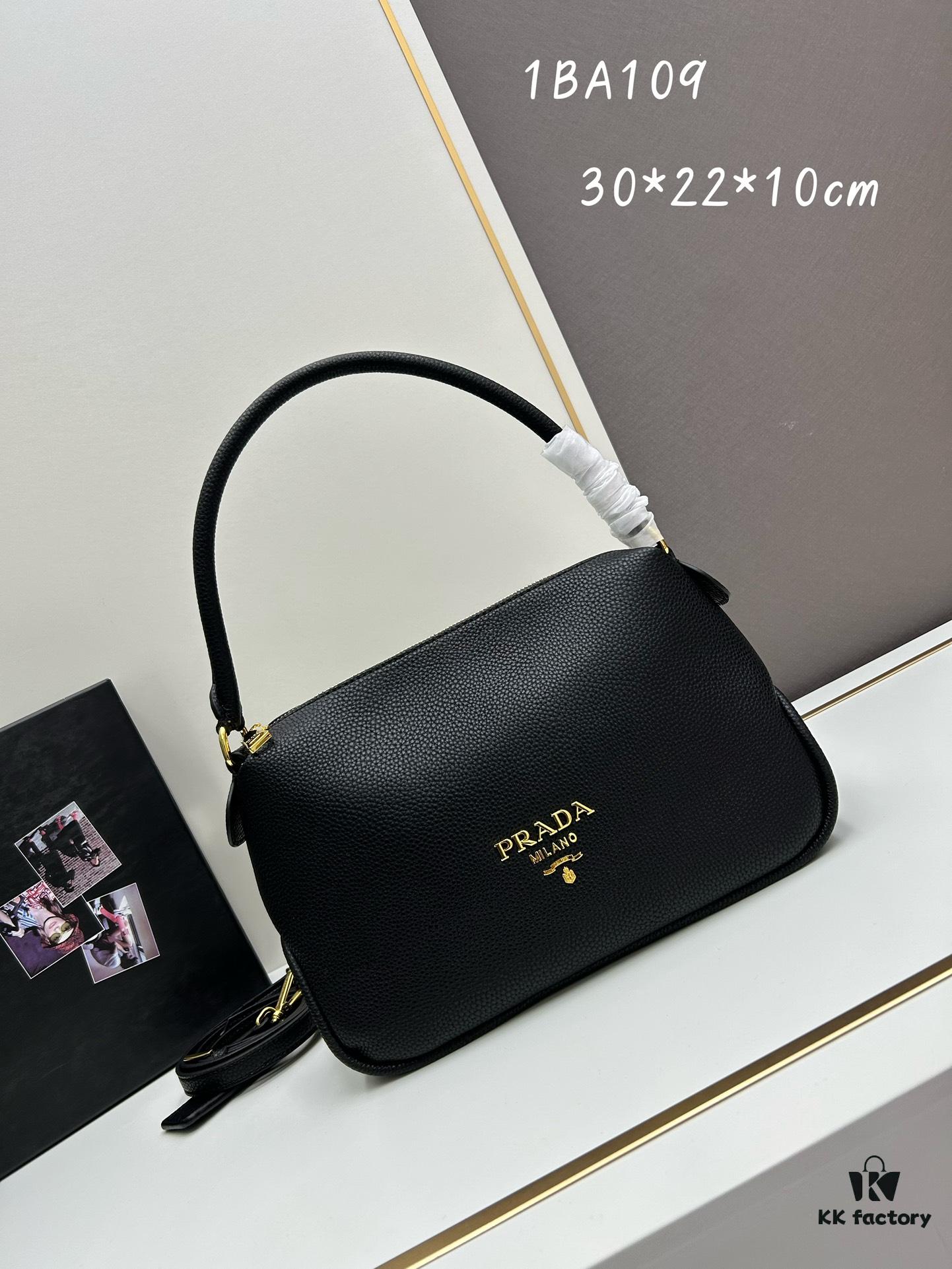 PRADA - Bestseller Recommendation: Fashionable Casual Style, Latest Imported Coarse Crispy Calfskin with Original Hardware